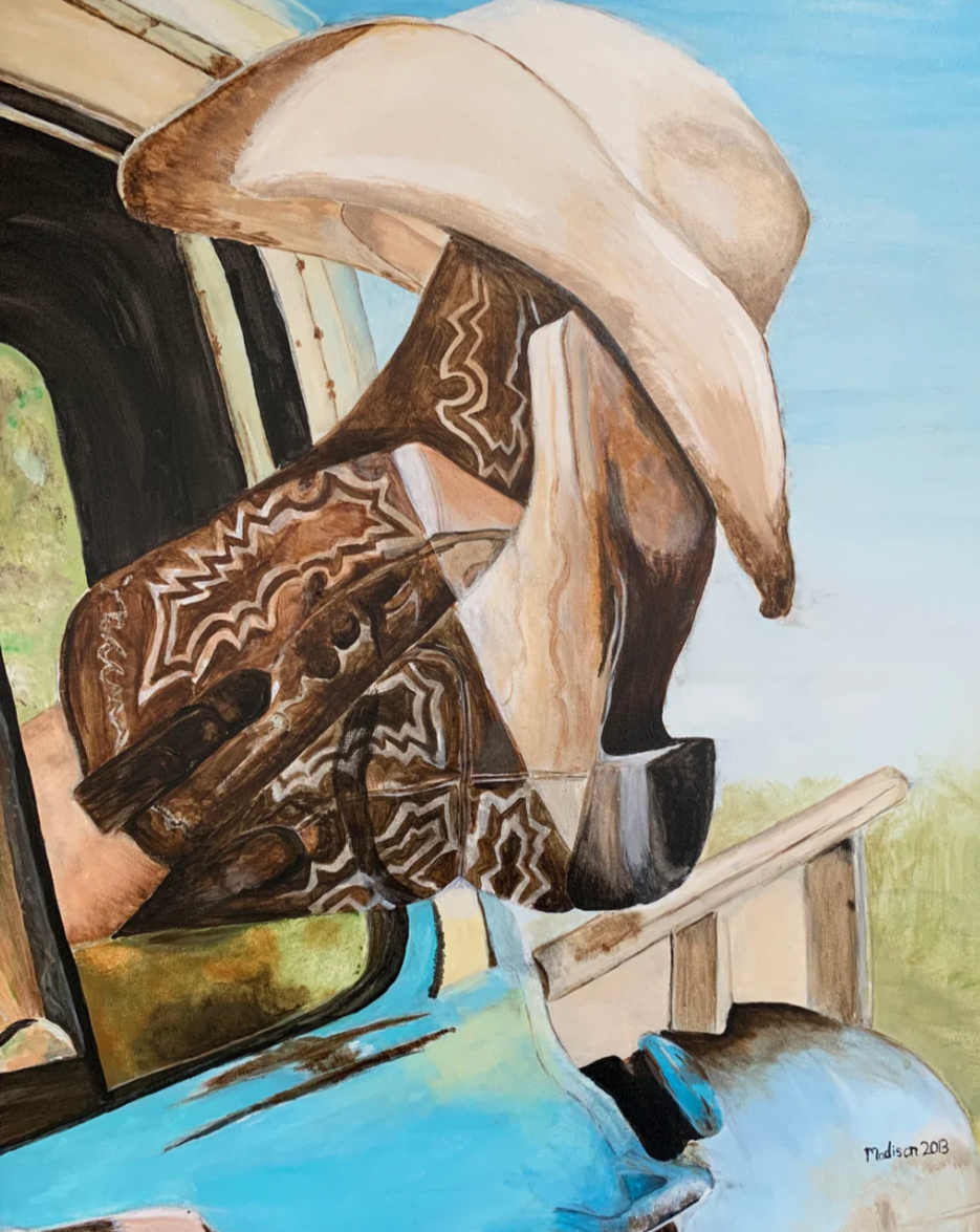 Cowgirl paintings 2025