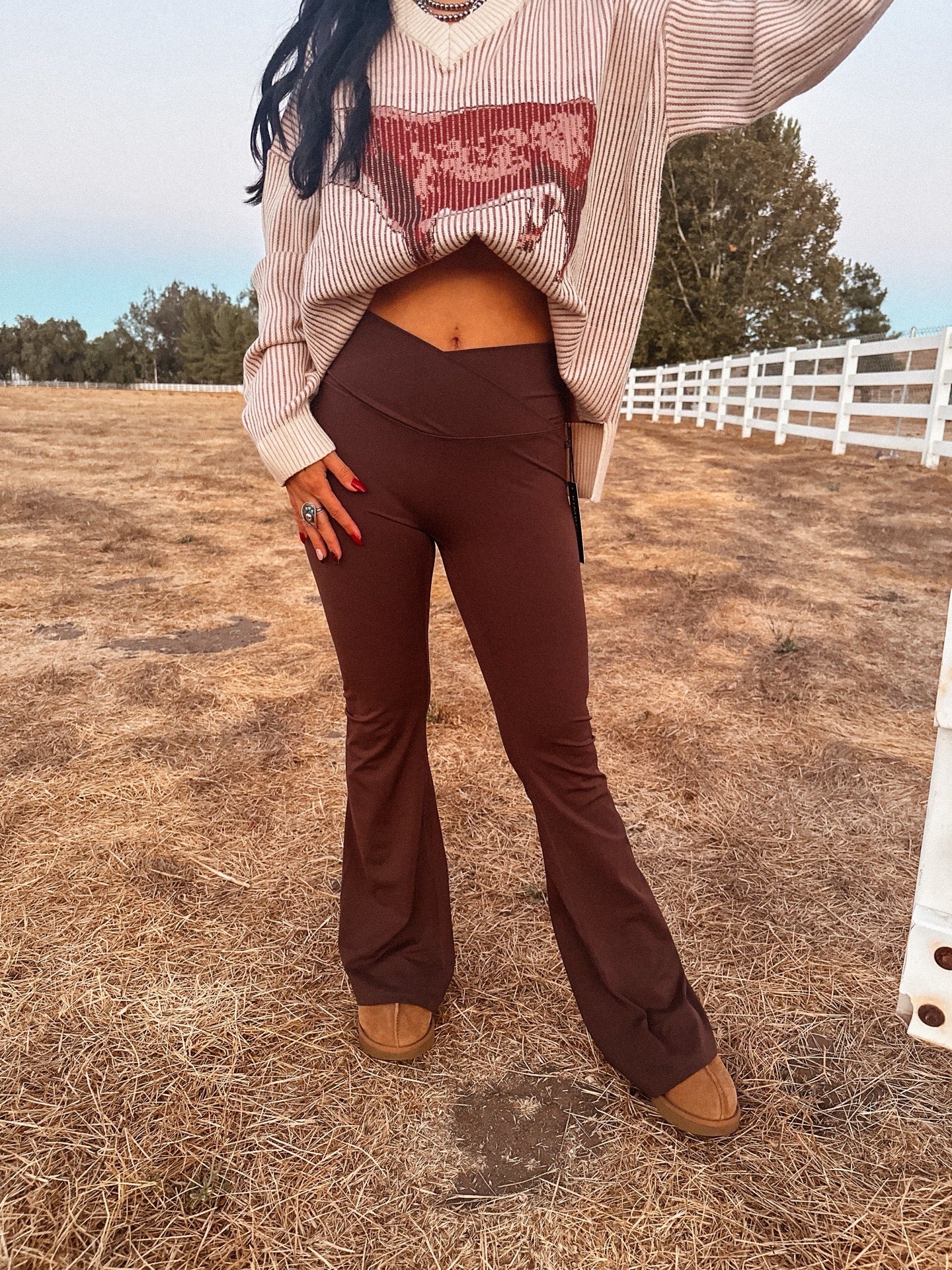 Cozy Cowgirl Flare Legging