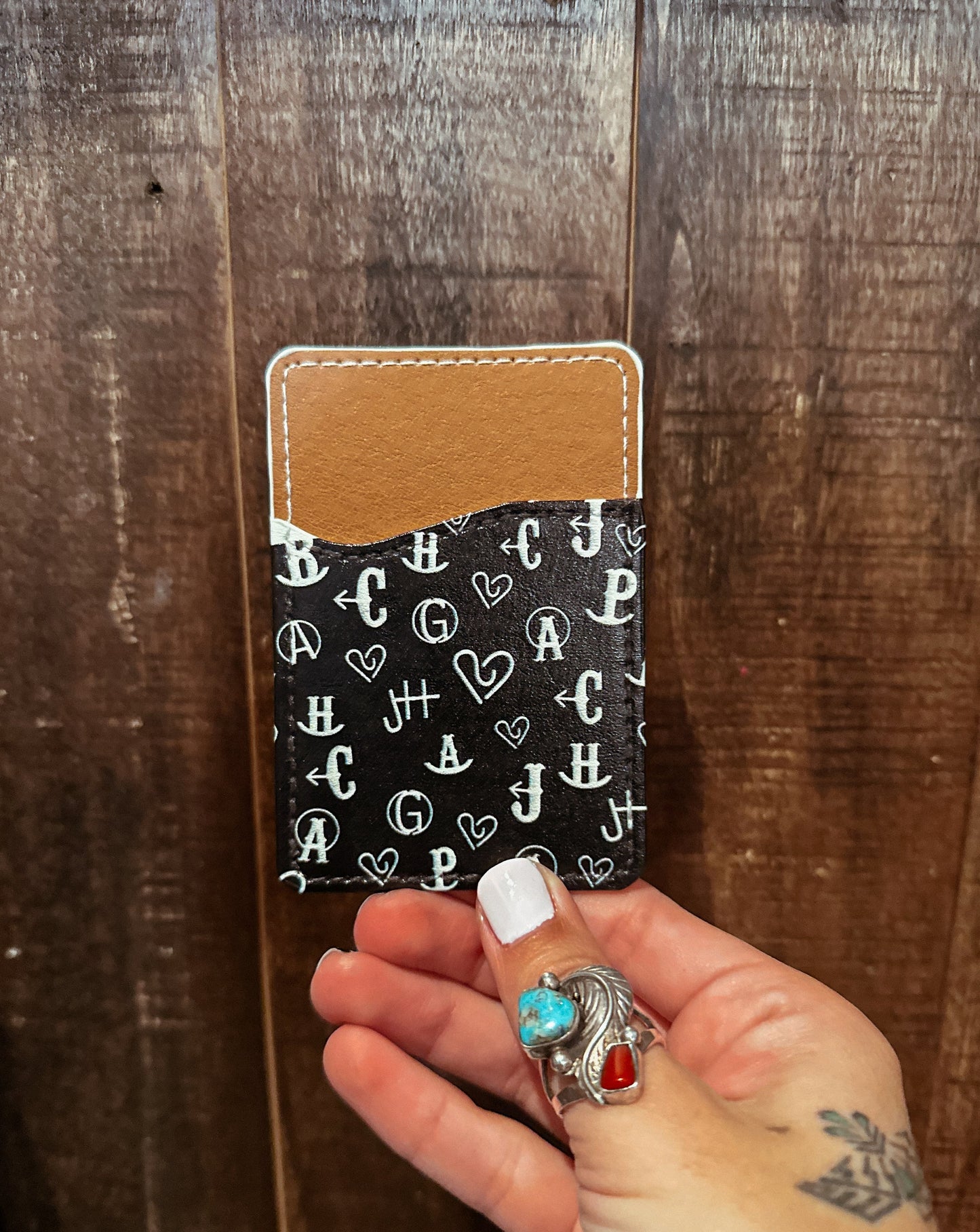 Western Print Phone Wallet