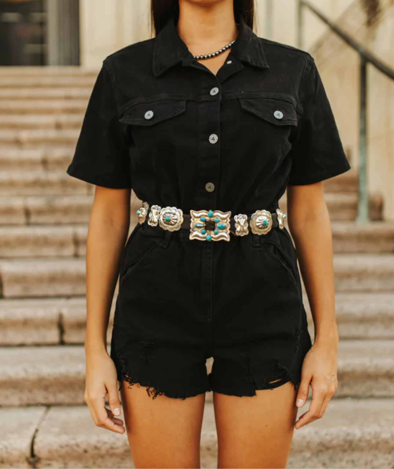 You Look Like You Love Me Romper// S LEFT