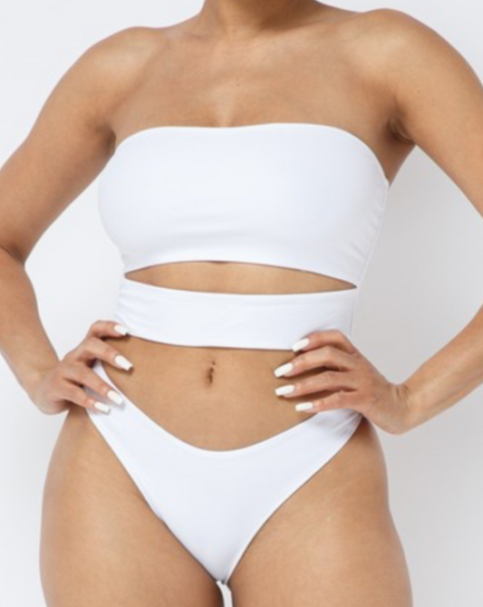 The Lana One Piece Swimsuit- White