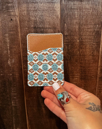 Western Print Phone Wallet