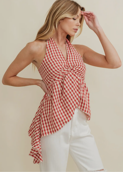 Blair Gingham Halter Top