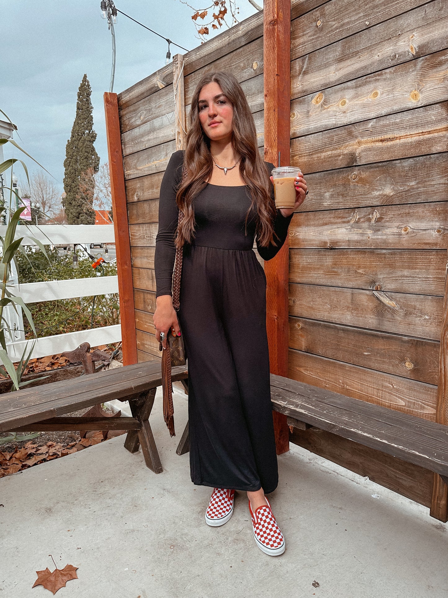 Square Neck Wide Leg Jumpsuit