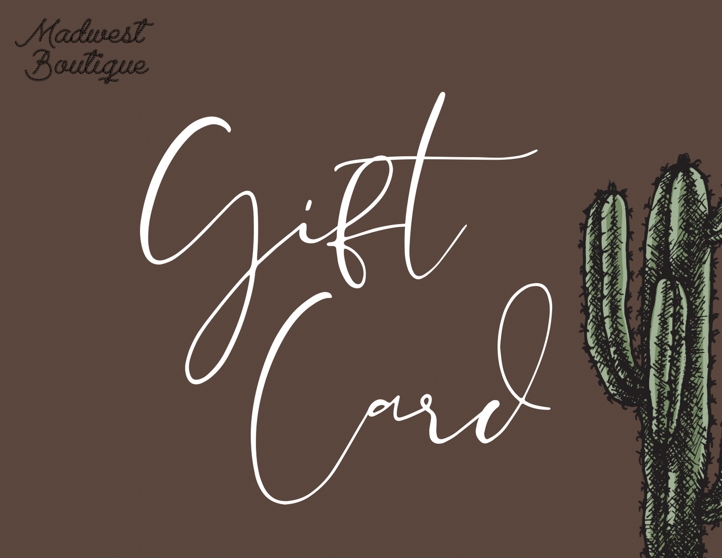 Madwest Boutique Gift Card
