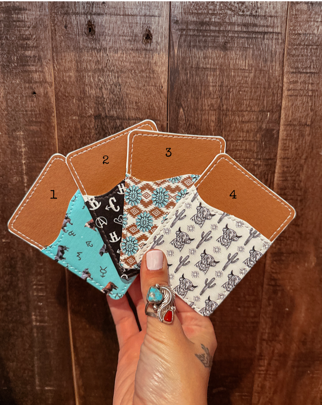 Western Print Phone Wallet