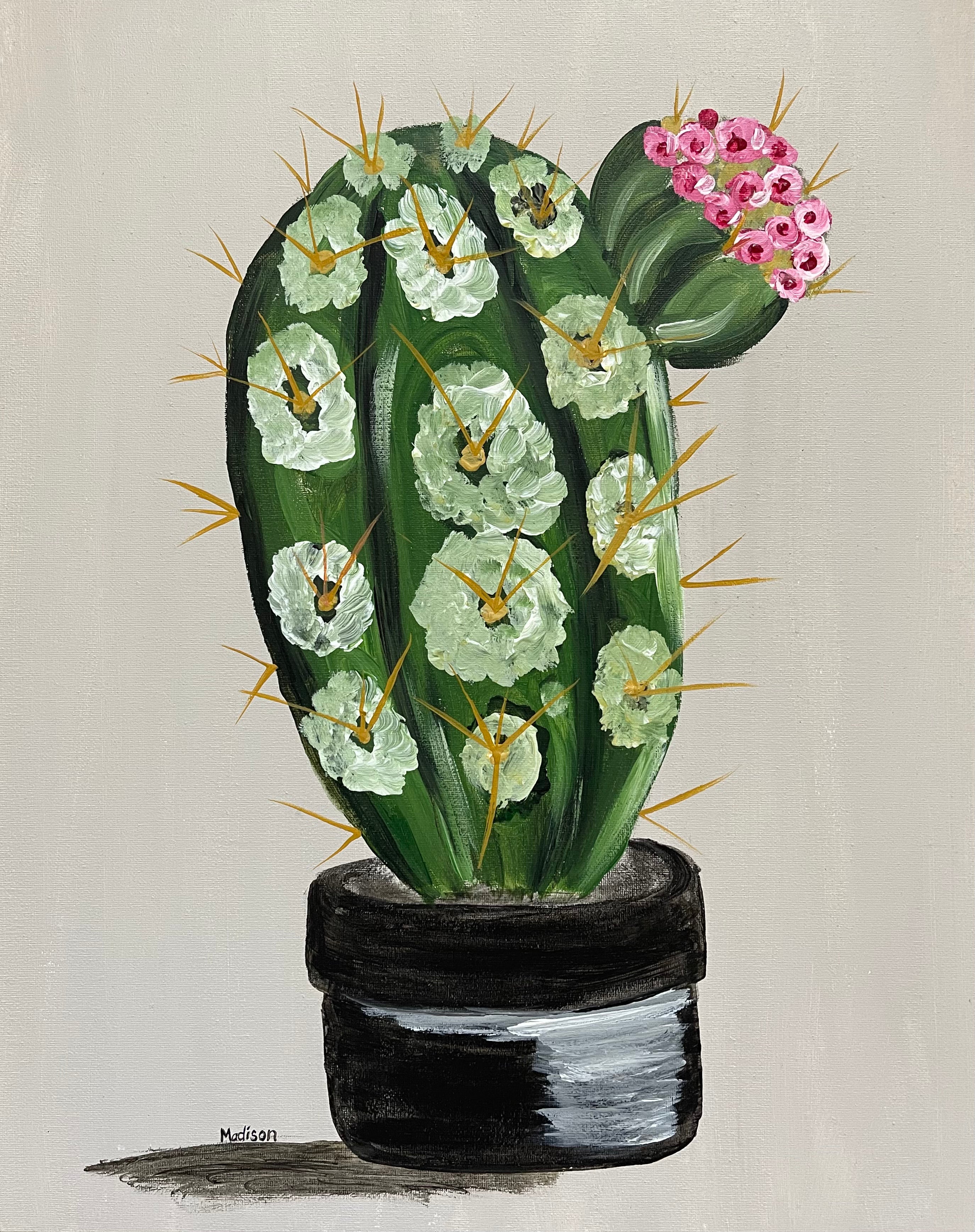 Cactus with Flowers A