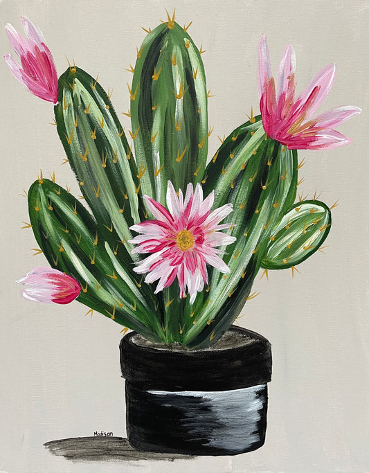 Cactus with Flowers B