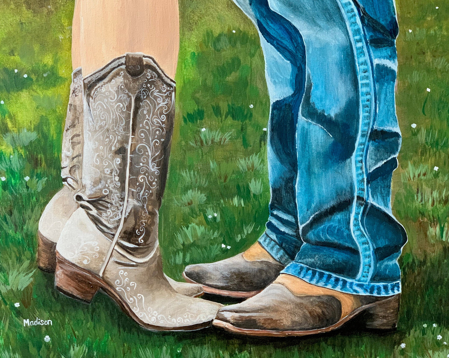 Dancing Boots Painting